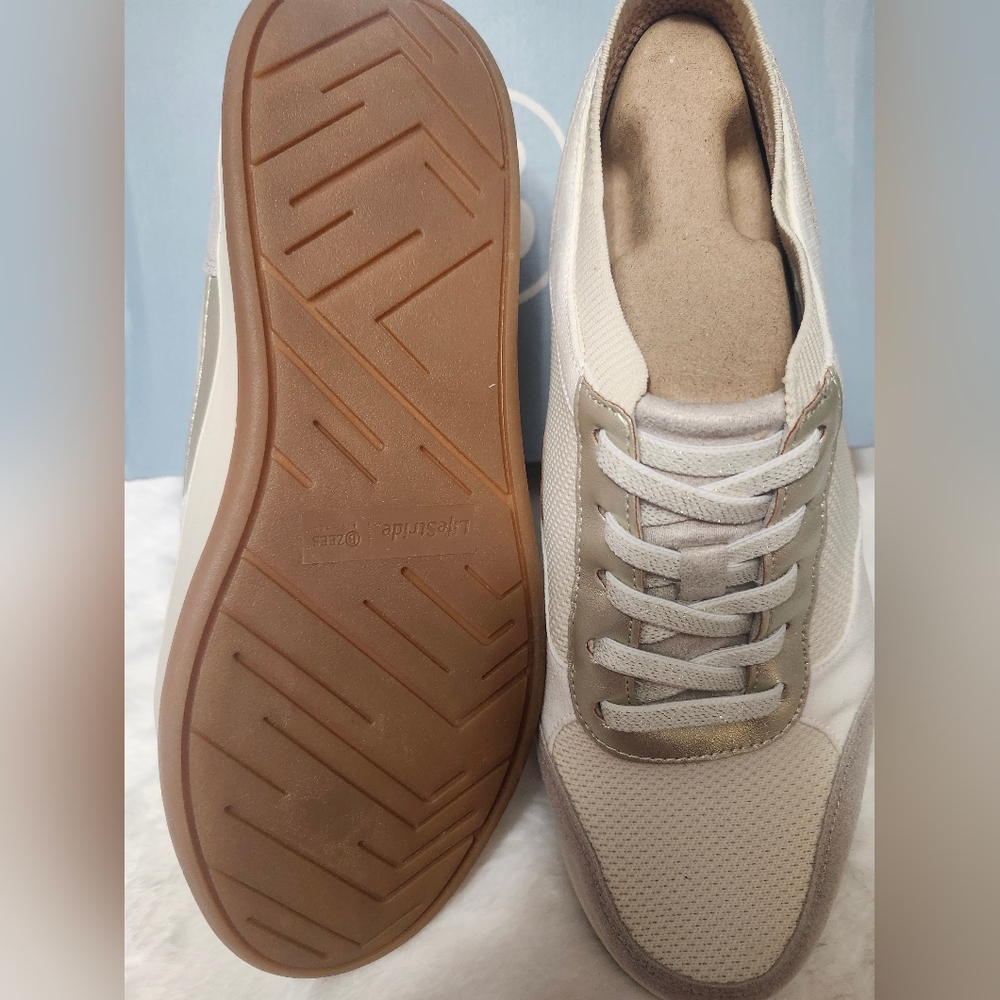 Life Stride Tan and Metallic Sneakers - Picture 4 of 4